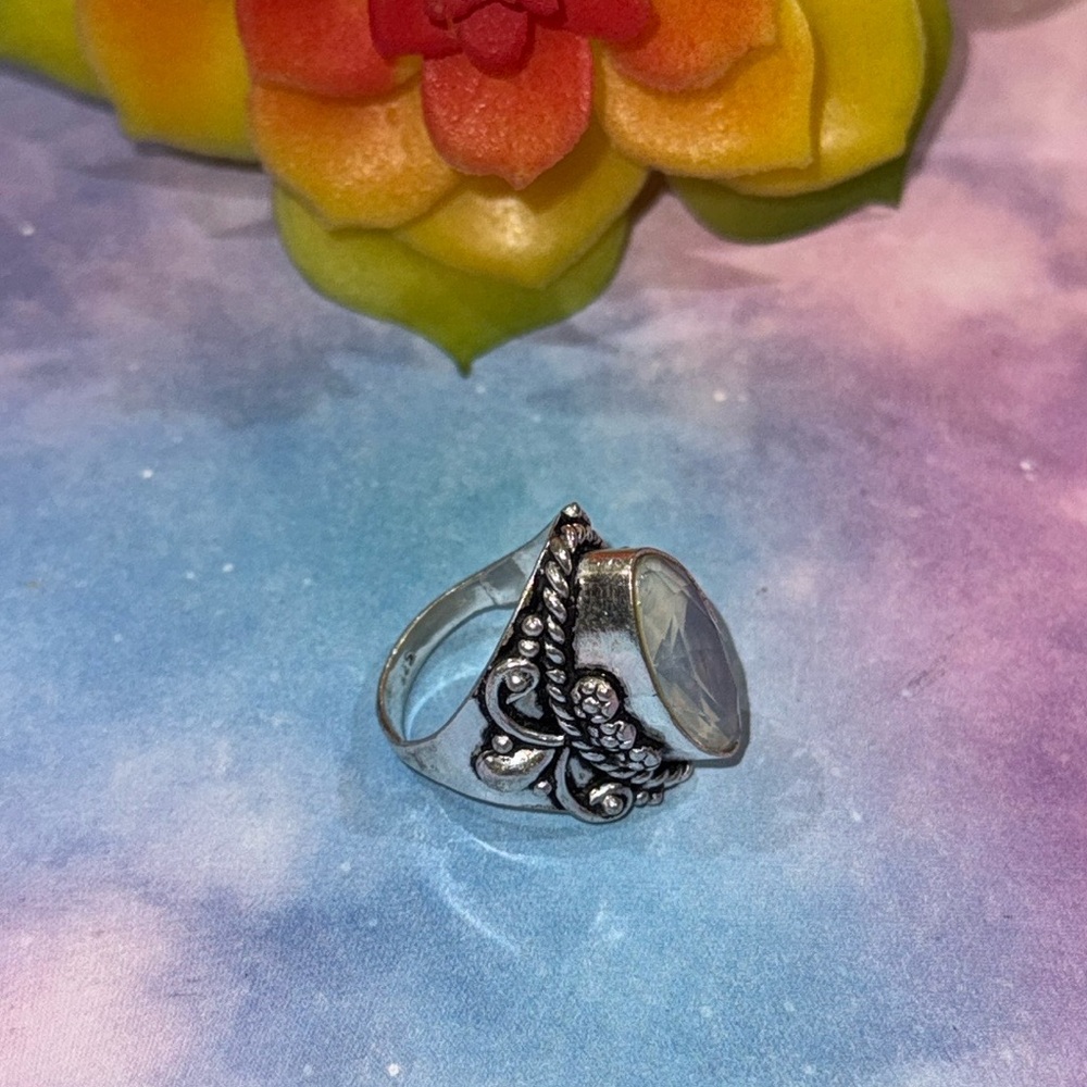 Silver Opalite Ring - image 4